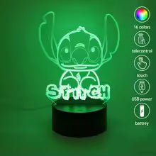 Lampka Nocna LED Dotykowa Anime Stitch